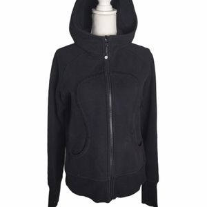 Lululemon Black Scuba Hoodie Thumbholes sz 10